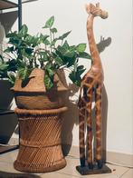Vintage giraffe hout hand gekerfd, Antiek en Kunst, Ophalen
