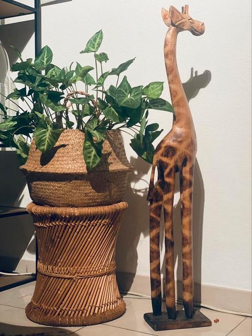 Vintage giraffe hout hand gekerfd, Antiquités & Art, Art | Sculptures & Bois, Enlèvement