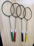 4 Badmintonraketten, Sport en Fitness, Badminton, Ophalen of Verzenden, Gebruikt, Racket(s)