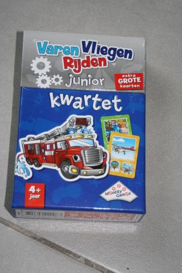 Kaartspel kwartet varen vliegen rijden