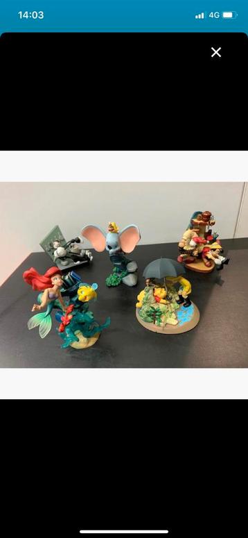 Lot de 5 figurines Disney Cinemagic à monter neuves