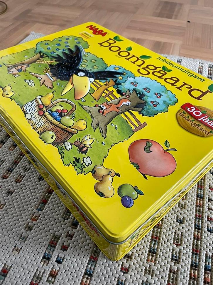 Haba boomgaard spel - gezelschapsspel, Hobby en Vrije tijd, Gezelschapsspellen | Bordspellen, Zo goed als nieuw, Drie of vier spelers