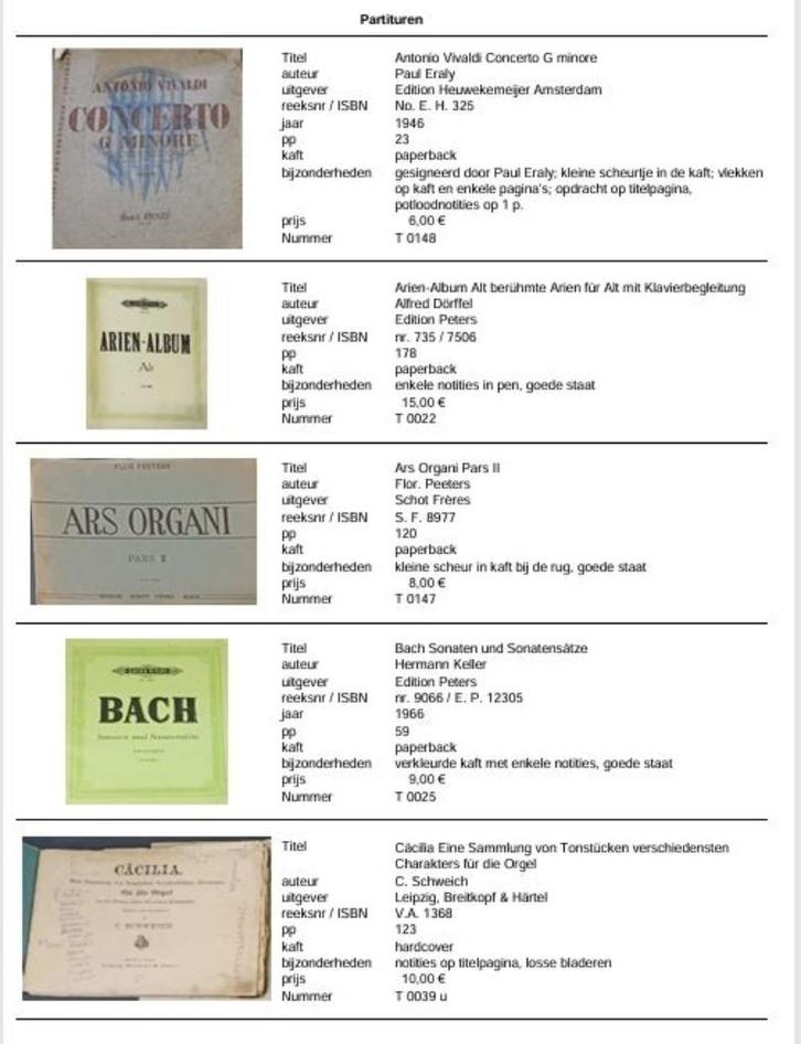 Orgelpartituren en -boeken, Musique & Instruments, Partitions, Utilisé, Clavier, Orgue, Enlèvement
