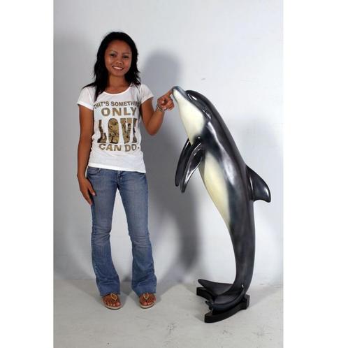 Dolphin Jumping – Dolfijn beeld Hoogte 86 cm, Verzamelen, Dierenverzamelingen, Nieuw, Ophalen