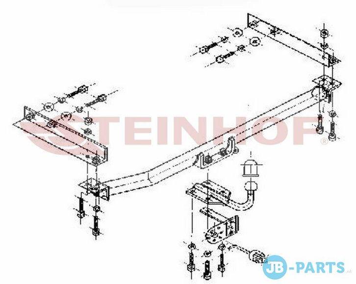 Vaste trekhaak Mercedes E-Klasse W210 Sedan 06/1995-03/2002, Auto-onderdelen, Trekhaken