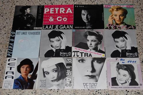 45t's vlaamse zangeres PETRA uit jaren 80/90, Cd's en Dvd's, Vinyl | Nederlandstalig, Zo goed als nieuw, Levenslied of Smartlap