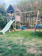 Speeltuig met glijbaan en schommels, Kinderen en Baby's, Speelgoed | Buiten | Speeltoestellen, Ophalen, Gebruikt, Glijbaan