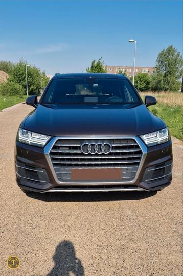 Audi Q7 3.0 quattro s.lin.7 zetels.6b, Auto's, Audi, Automaat, Bruin, 7 zetels, Diesel