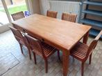 Tafel met 6 stoelen, Huis en Inrichting, Complete eetkamers, Ophalen, Gebruikt