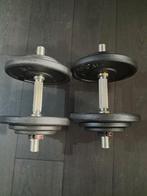 Set halters tot 18kg., Sport en Fitness, Ophalen, Zo goed als nieuw