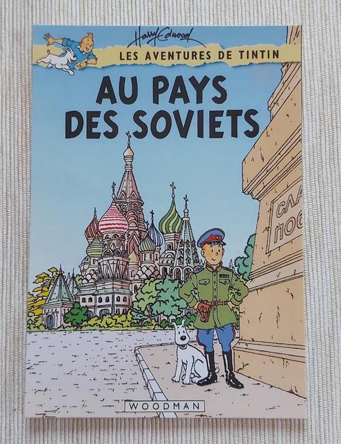 Postcard - Les aventures de Tintin - Au Pays Des Soviets, Verzamelen, Postkaarten | Themakaarten, Ongelopen, Overige thema's, Verzenden