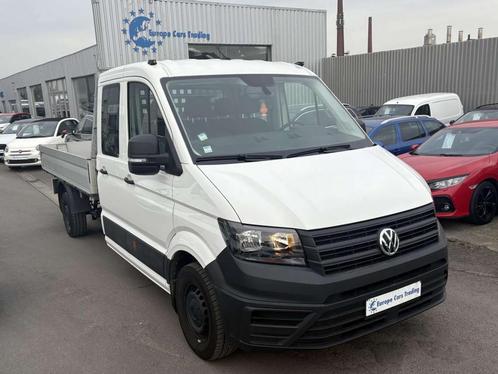 Volkswagen Crafter L4 2.0Tdi 140Ch 7places Plateau Benne Alu, Auto's, Bestelwagens en Lichte vracht, Bedrijf, Te koop, ABS, Bluetooth