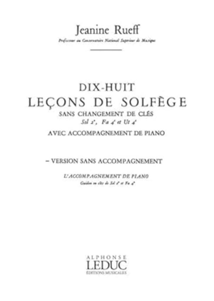 Jeanine Rueff 18 solfege-lessen, Boeken, Muziek, Nieuw, Ophalen of Verzenden