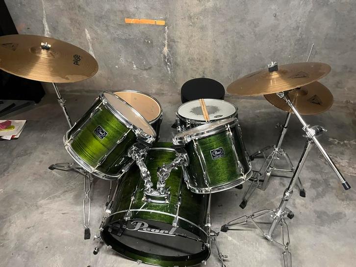 Drumstel Pearl Export, Muziek en Instrumenten, Drumstellen en Slagwerk, Gebruikt, Pearl, Ophalen