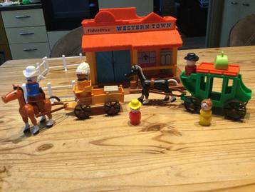 Fisher Price western Town vintage 