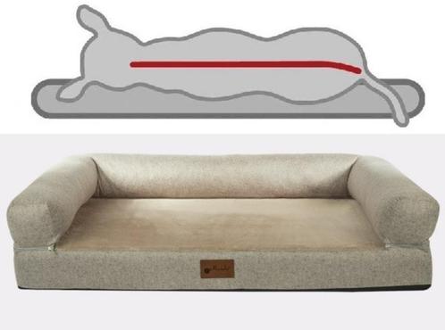 Orthopedische Hondenmand Alabama L Beige 120x75cm, Dieren en Toebehoren, Hondenmanden, Nieuw, Pluche, Ophalen