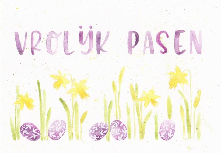 Wenskaart VROLIJK PASEN - OP=OP, Diversen, Wenskaarten, Nieuw, Ophalen of Verzenden