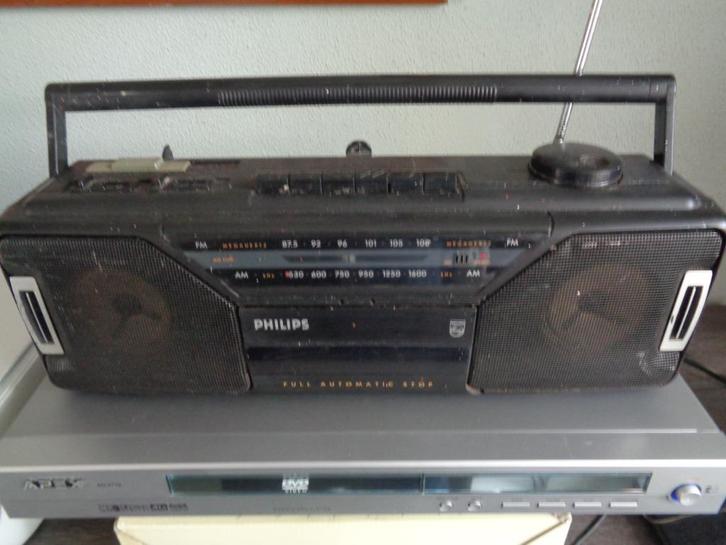 Philips Radio-casettenrecorder AQ5190, Audio, Tv en Foto, Cassettedecks, Enkel, Philips, Ophalen of Verzenden