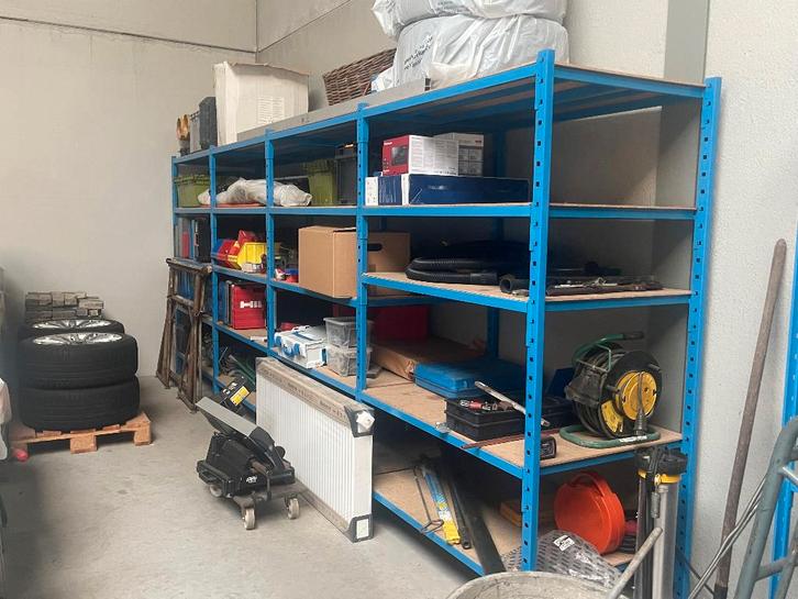 magazijnrekken MANUTAN te koop, Articles professionnels, Aménagement de Bureau & Magasin | Entrepôt, Rayonnage & Stockage, Enlèvement