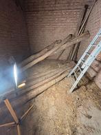 Gratis houten balken van een schuur, Doe-het-zelf en Bouw, Hout en Planken, Ophalen, Zo goed als nieuw