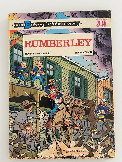 De Blauwbloezen 15 Rumberley Eerste druk 1979, Boeken, Stripverhalen, Gelezen, Eén stripboek, Ophalen of Verzenden