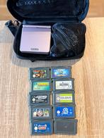 Nintendo GameBoy Advance SP + 10 games, Games en Spelcomputers, Spelcomputers | Nintendo Game Boy, Ophalen of Verzenden, Gebruikt