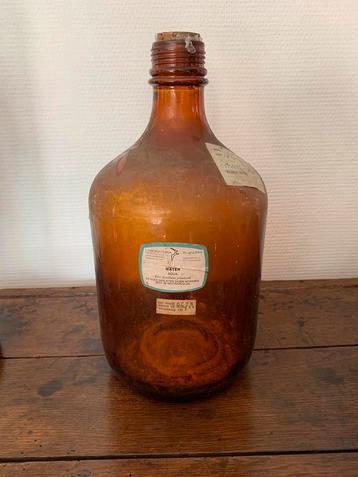 Ancienne bouteille de pharmacie 35x17cm diamètre