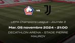 MATCH LDC LOSC- Juventus 1 place adulte + 1 place -14 ans, Tickets & Billets, Sport | Football