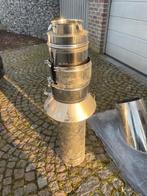 dubbelwandig geisoleerd rookkanaal met  diam 150/200, Doe-het-zelf en Bouw, Ophalen, Zo goed als nieuw, Kachel, 80 cm of meer