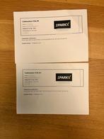 Cadeaubonnen Sparkx, Tickets en Kaartjes, Ticket of Toegangskaart