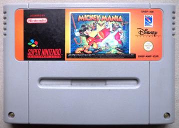 Disney's Mickey Mania voor de Europese Super Nintendo  beschikbaar voor biedingen