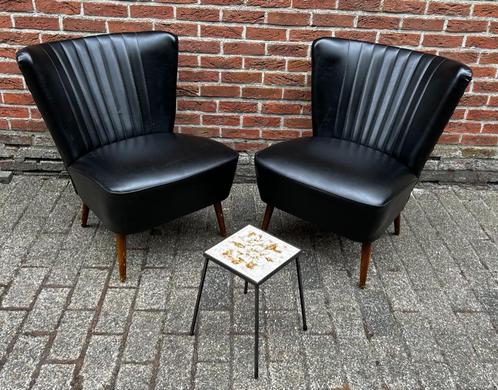 set/2 Cocktaillounge seat, clubfauteuill 1950s, Huis en Inrichting, Zetels | Zetels en Chaises Longues, Zo goed als nieuw, Tweepersoons