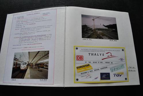 Gros Album photos originales THALYS TGV 66 RARE UNIQUE Train, Verzamelen, Spoorwegen en Tram, Gebruikt, Trein, Overige typen, Ophalen of Verzenden