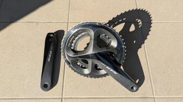 Shimano 105 crankstel, Fietsen en Brommers, Crankstel of Pedalen, Gebruikt, Ophalen of Verzenden, Racefiets