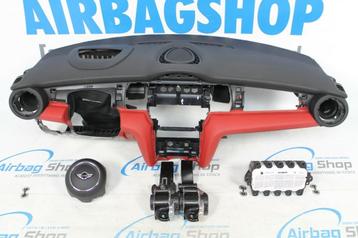 Airbag set Dashboard zwart/rood Mini Cooper F55 F56 F57