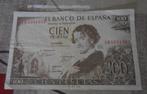 Bankbiljet - 100 pesetas - 19 november 1965, Postzegels en Munten, Verzenden, Overige landen, Los biljet