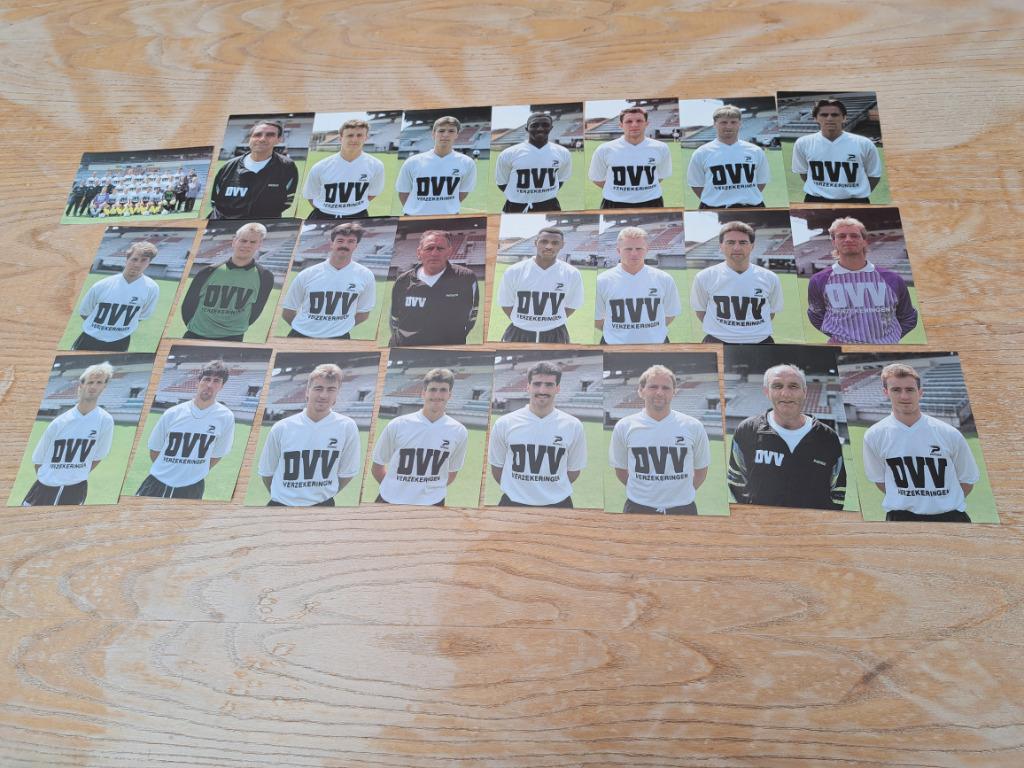 24 spelerskaarten SK Lokeren  91-92, Envoi, Comme neuf, Cartes de joueur