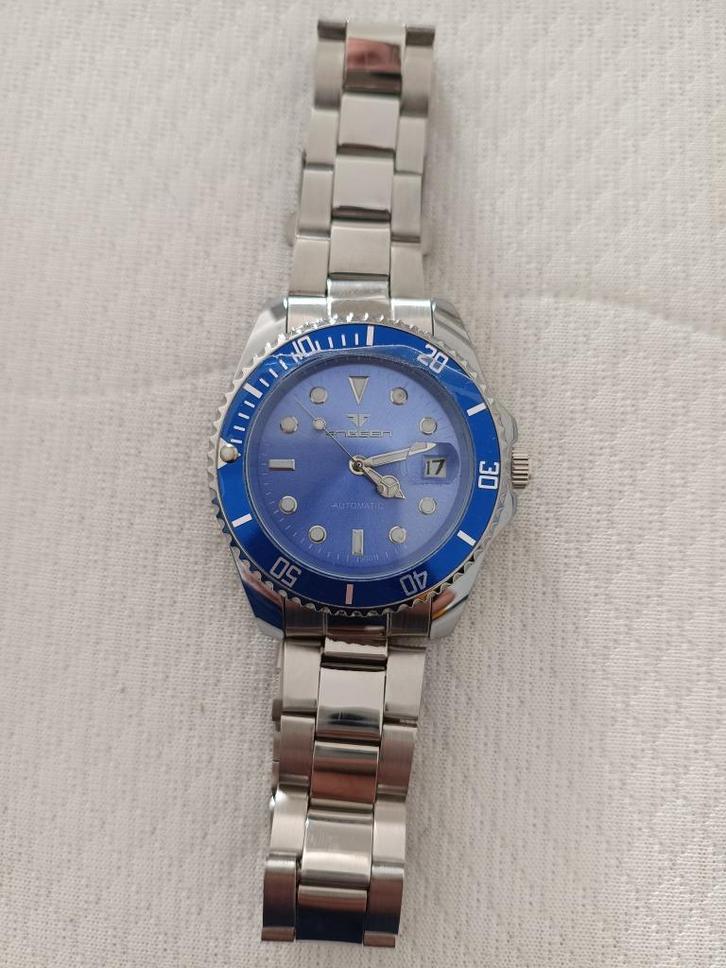 Mooi FNGEEN horloge., Handtassen en Accessoires, Horloges | Heren, Nieuw, Polshorloge, Overige merken, Staal, Staal, Ophalen of Verzenden