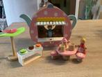 Houten draagbare theewinkel met attributen (21x30 cm), Kinderen en Baby's, Speelgoed | Houten speelgoed, Ophalen of Verzenden