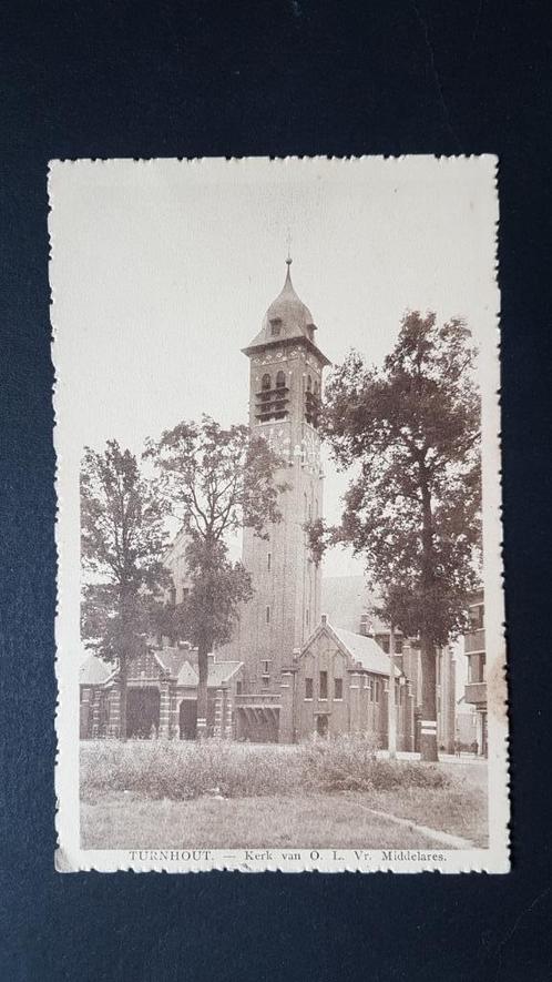 Turnhout Kerk O.L.Vr. Midelares, Verzamelen, Postkaarten | België, Ongelopen, Antwerpen, 1920 tot 1940, Verzenden