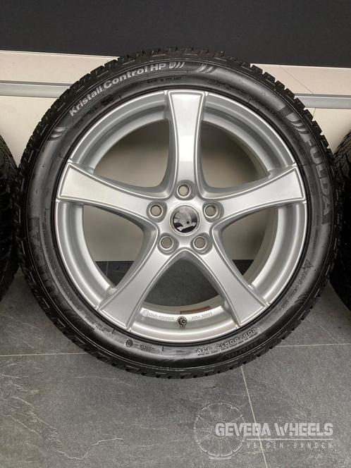 17” Skoda Octavia MK3 sport velgen + winterbanden 5x112, Auto-onderdelen, Banden en Velgen, Banden en Velgen, Winterbanden, 17 inch