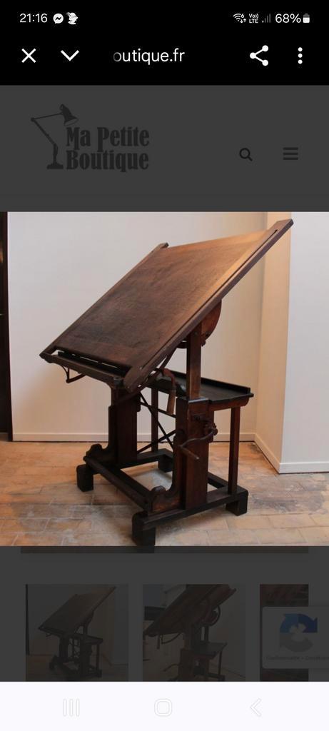 Industriële tekentafel, Antiek en Kunst, Antiek | Meubels | Tafels, Ophalen