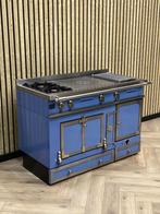 Exclusief Fornuis La Cornue Babyblauw 120cm + Warmhoudkast, Elektronische apparatuur, Ophalen of Verzenden, Grill, Gas