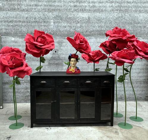 Geweldige staande grote rozen XXL tot lengte 190 cm hoogte, Maison & Meubles, Accessoires pour la Maison | Plantes & Fleurs artificielles