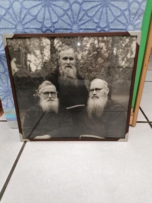 Religieuze foto 3 paters ( afkomstig Heist-op-den-Berg) 1947, Antiek en Kunst, Curiosa en Brocante, Ophalen