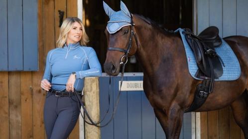 LeMieux Suede dressuur dekje Ice Blue SALE!, Dieren en Toebehoren, Paarden en Pony's | Dekens en Dekjes, Nieuw, Dekje, Ophalen of Verzenden