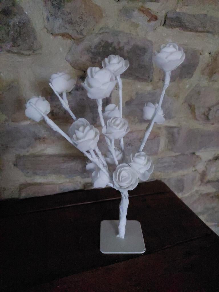 Bouquet de roses blanches, Maison & Meubles, Accessoires pour la Maison | Plantes & Fleurs artificielles, Comme neuf, Enlèvement ou Envoi