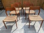 Niels Otto Møller modèle 71, Autres matériaux, Brun, Cinq, Six Chaises ou plus, Utilisé