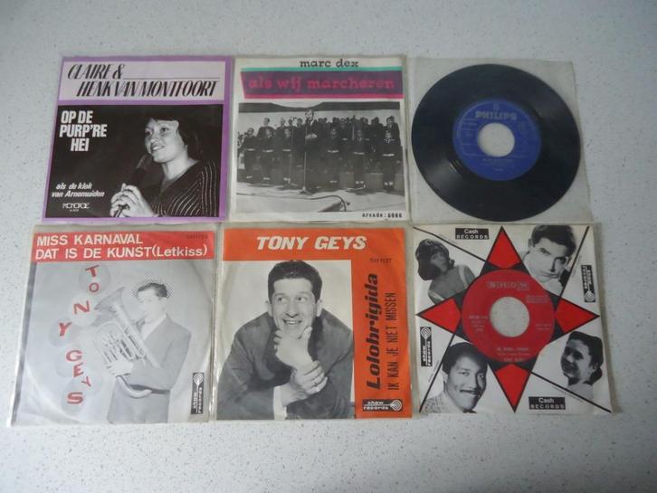 Part 183 van 6 Singles "Claire & Henk Van Montfoort, Marc De, CD & DVD, Vinyles Singles, Utilisé, Single, En néerlandais, 7 pouces