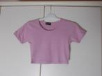 Eros lila roze crop top t-shirt Maat M, Gedragen, Ophalen of Verzenden, Roze